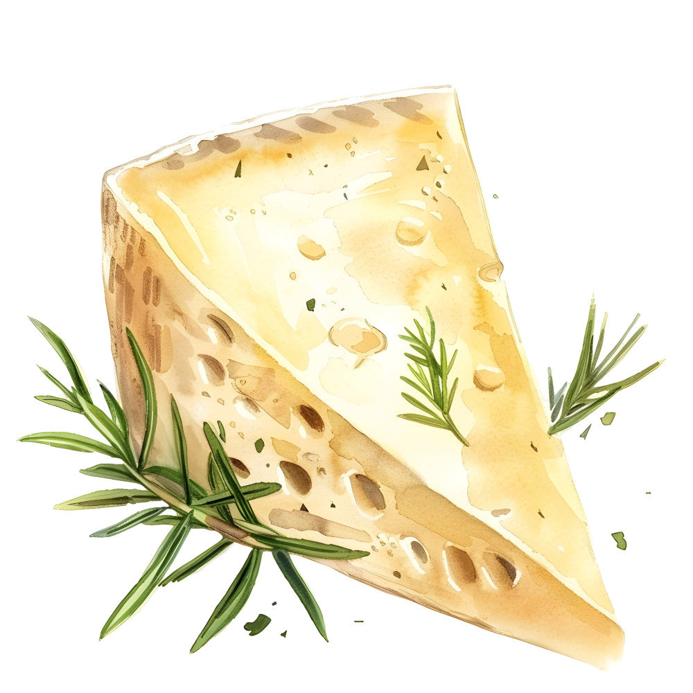 Watercolor Cheese Fabric Panel 28
