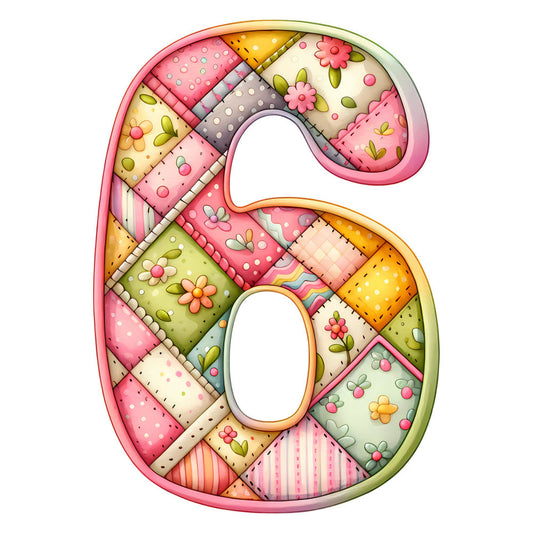 Pink Patchwork Alphabet Fabric Panel 20