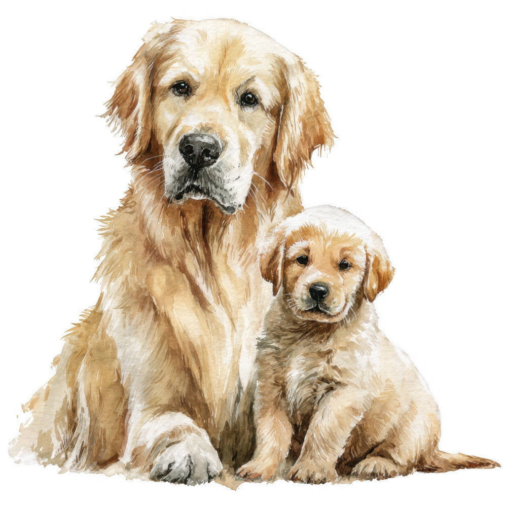 Golden Retriever Fabric Panel 14