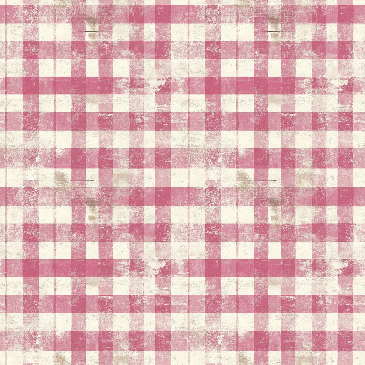 vintage pink, dusty rose, cream, ivory, distressed gingham, checkered pattern, weathered texture, shabby chic, faded plaid, quilting cotton, fabric panel, rustic style, worn appearance, soft pink tones, cottage core, antique finish, textile design, crafting material, patchwork suitable