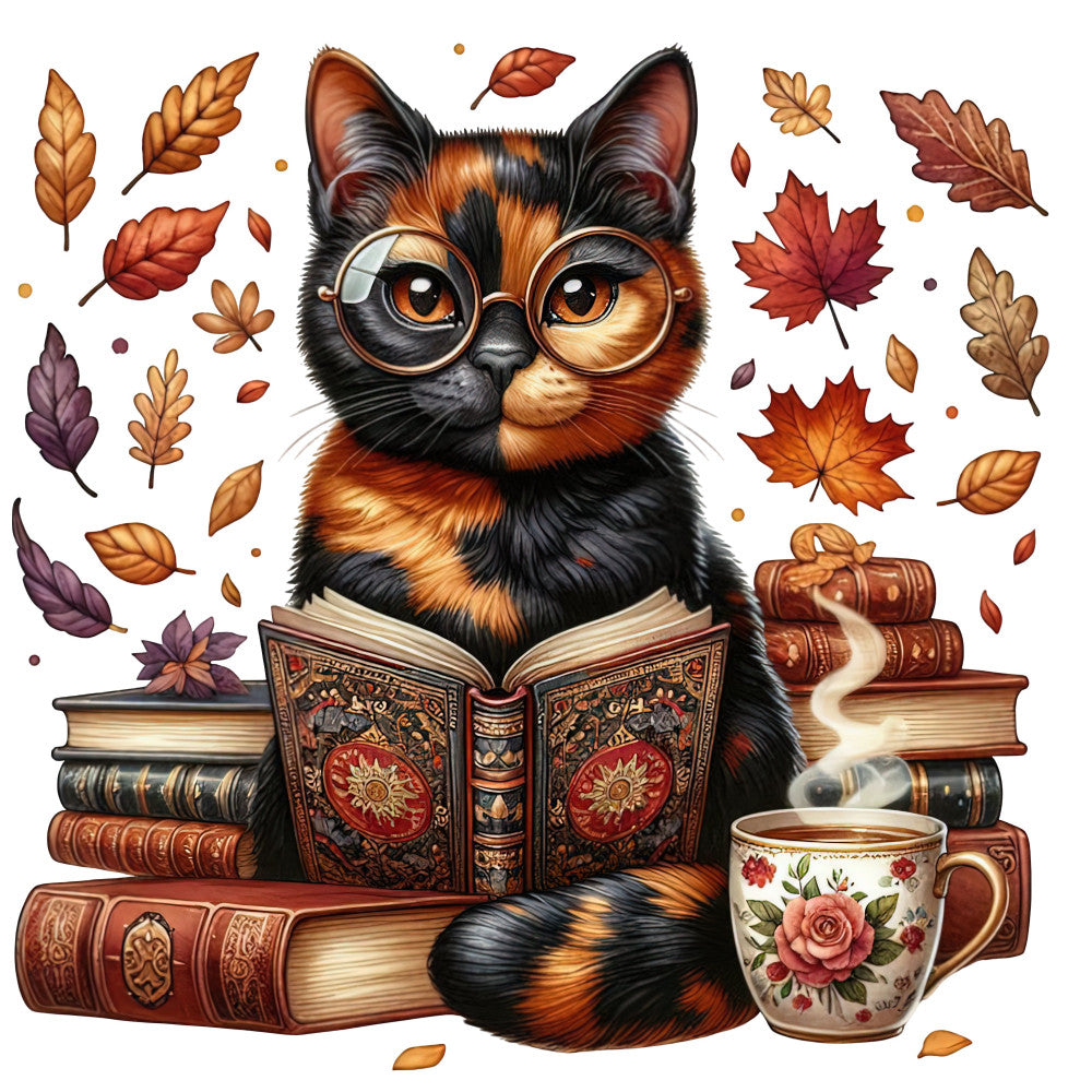 Autumn Cats Fabric Panel 86