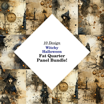 Witchy Halloween Fat Quarter Bundle