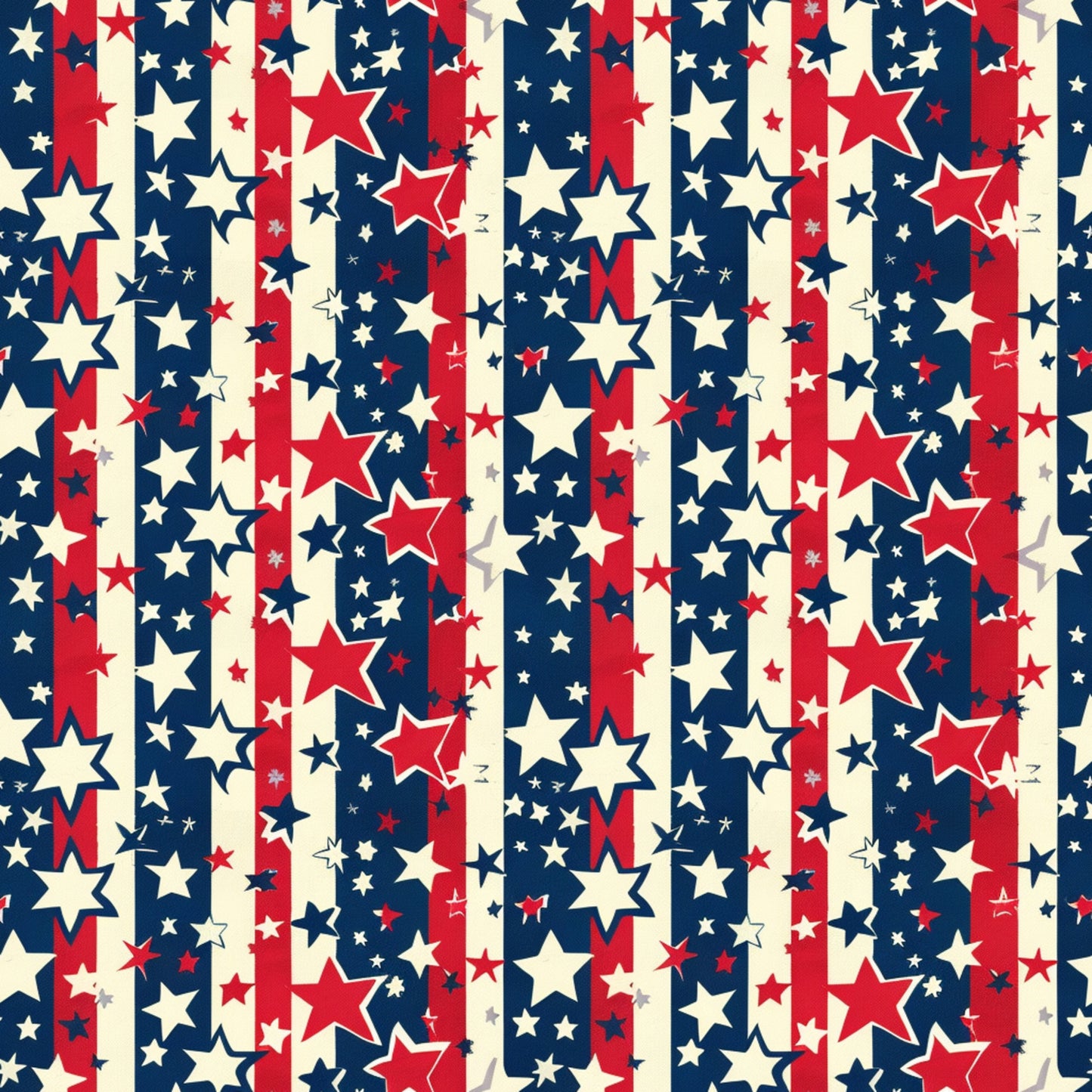 Independence Day Pattern 4 Quilting Cotton Fabric