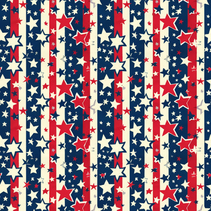 Independence Day Pattern 4 Quilting Cotton Fabric