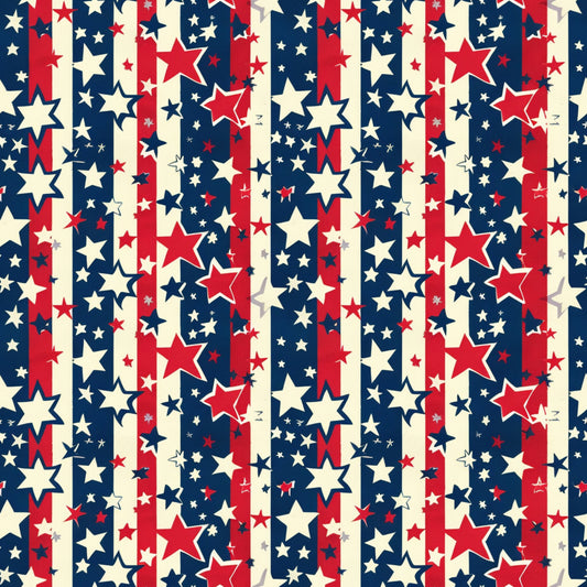 Independence Day Pattern 4 Quilting Cotton Fabric