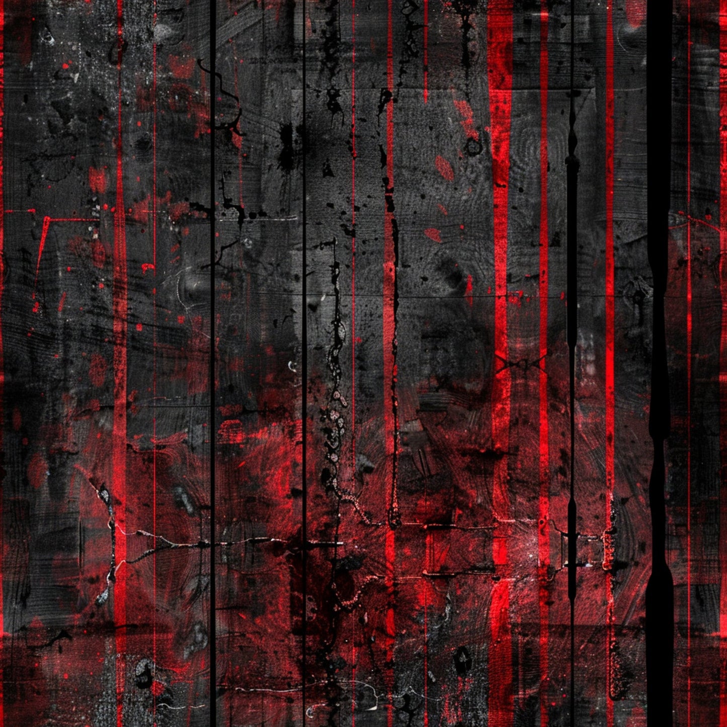 Daily Deal: Red and Black Grunge Pattern 10 Quilting Cotton Fabric - 45" x 2 Yards"