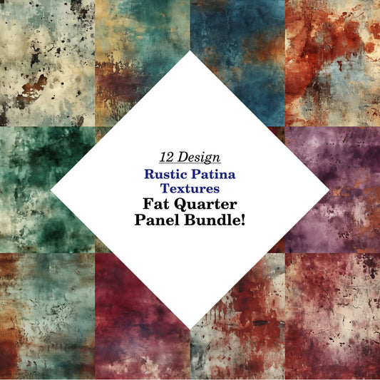 Rustic Patina Textures Fat Quarter Bundle