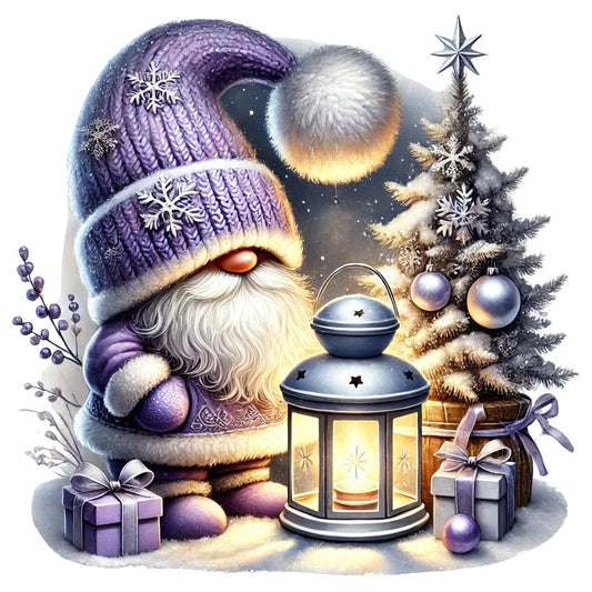 Cozy Christmas Gnomes Fabric Panel 19