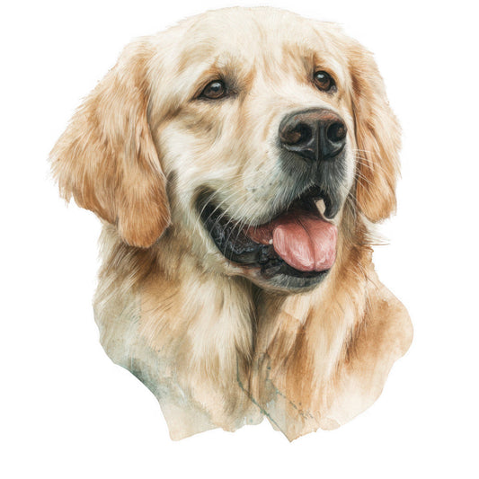 Golden Retriever Fabric Panel 28