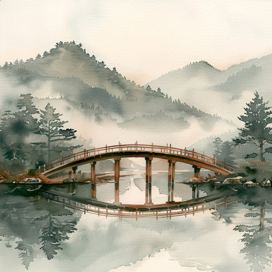 Japandi Art Nature Fabric Panel 15