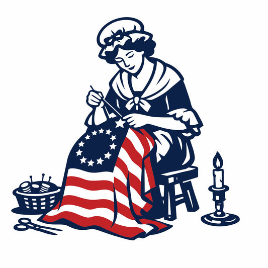 Betsy Ross Sewing Fabric Panel 1