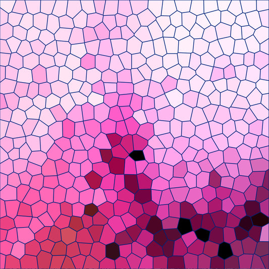 Mosaic Love Pattern 3 Quilting Cotton Fabric