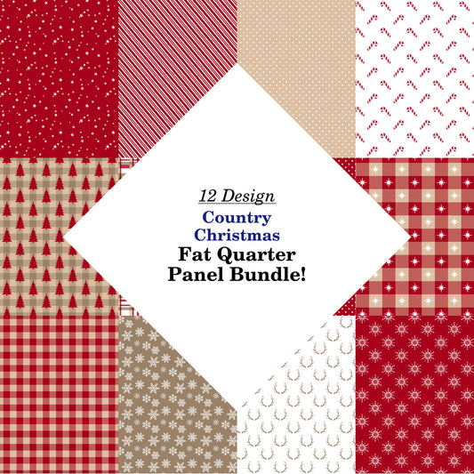 Country Christmas Fat Quarter Bundle