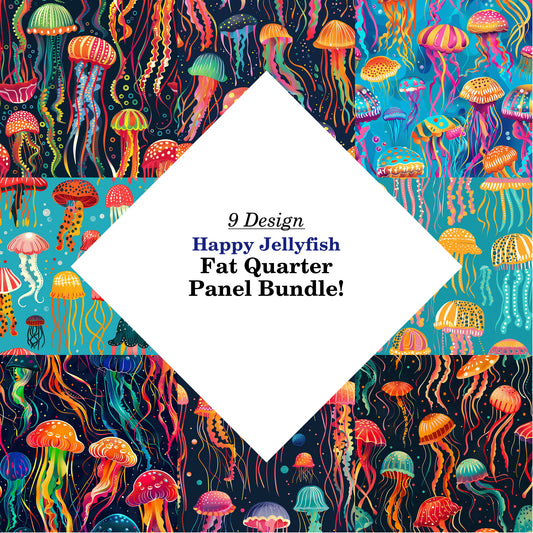 Happy Jellyfish Fat Quarter Bundle