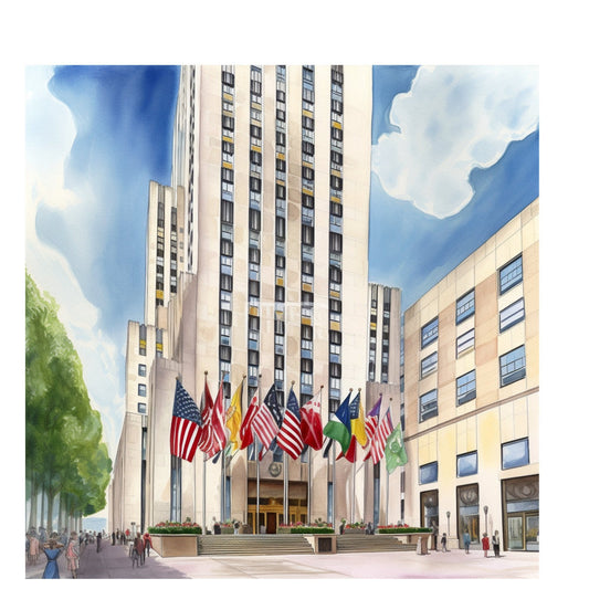 New York Landmarks Fabric Panel 7