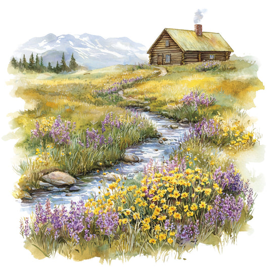 Greenland Landscape Fabric Panel 31