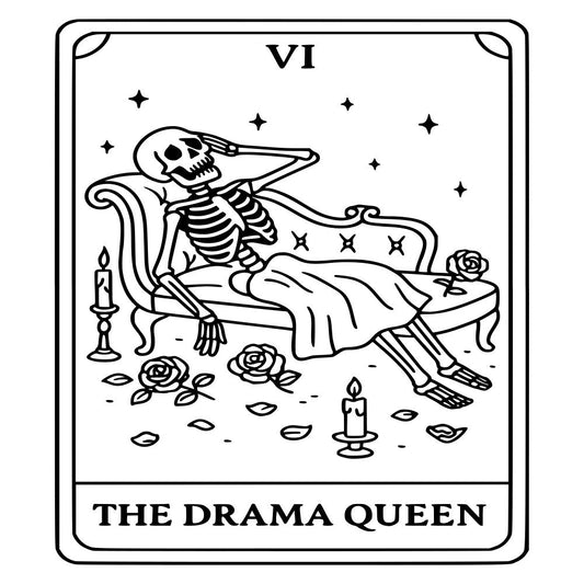 Funny Tarot Card Fabric Panel 1
