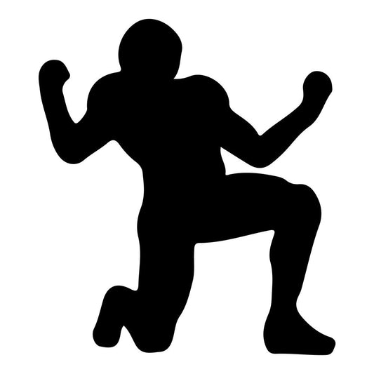 Football Player Silhouette Fabric Panel 6