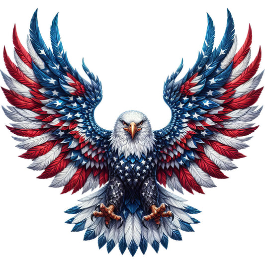 Patriotic Eagle Fabric Panel 10