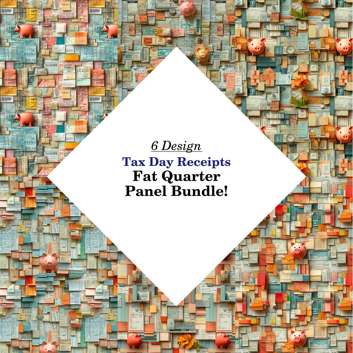 Tax Day Receipts Fat Quarter Bundle