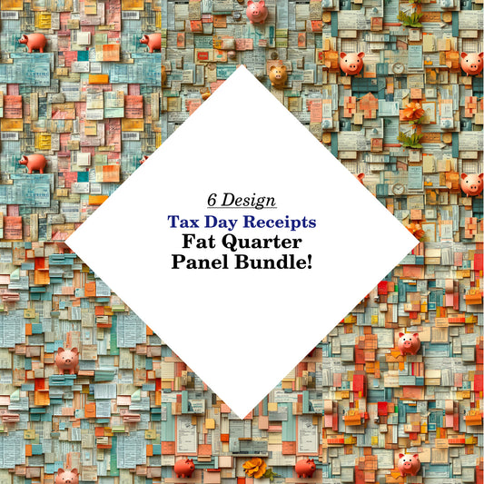 Tax Day Receipts Fat Quarter Bundle