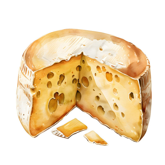 Watercolor Cheese Fabric Panel 26