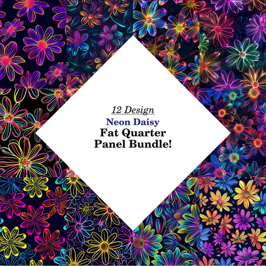Neon Daisy Fat Quarter Bundle