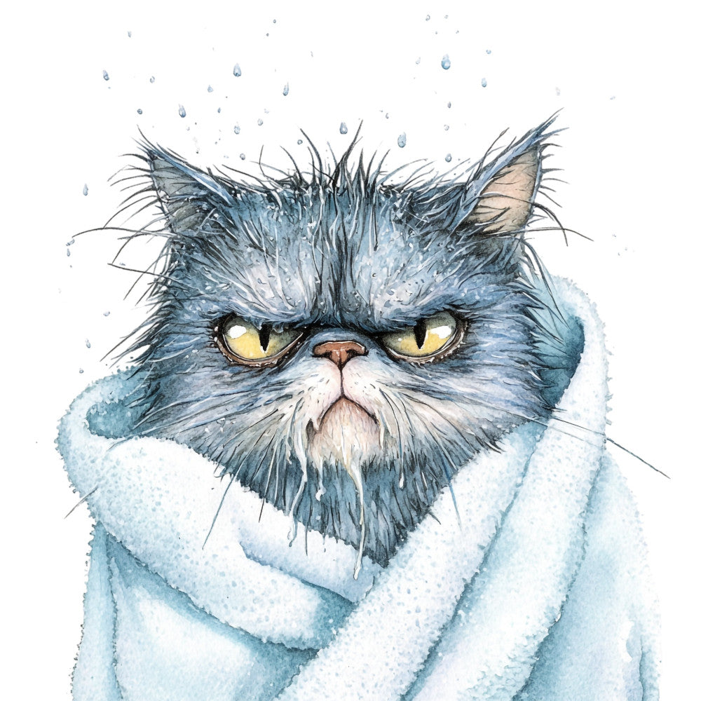 Quirky Cat Fabric Panel 26