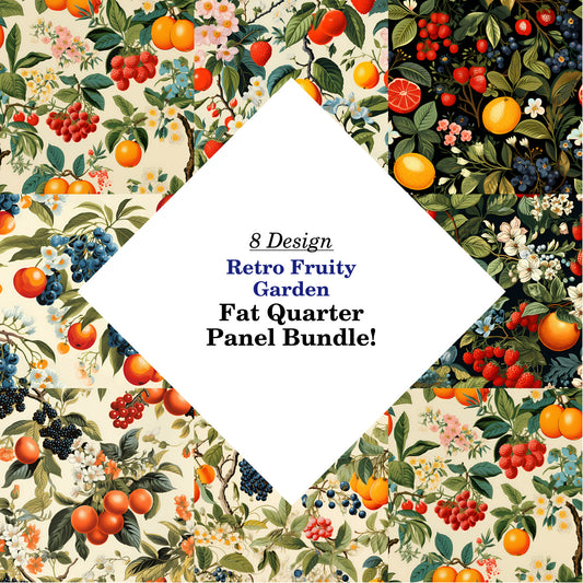 Retro Fruity Garden Fat Quarter Bundle