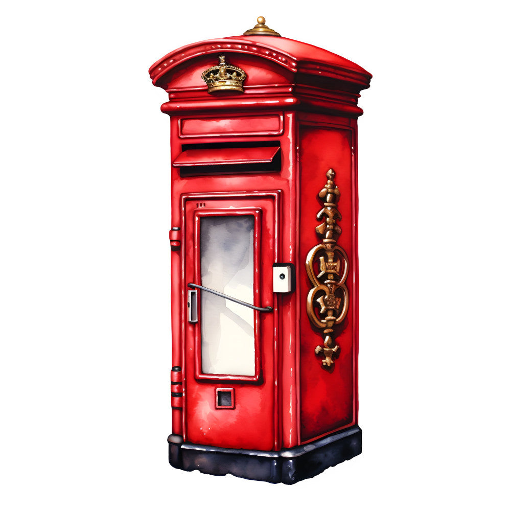 Watercolor Hello London Fabric Panel 6