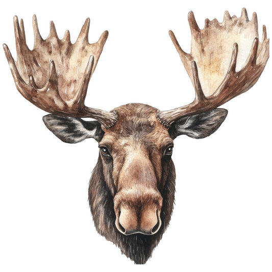 Moose Scene Fabric Panel 11