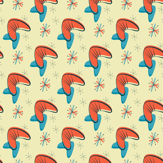 1950s Atomic Age Pattern 10 Quilting Cotton Fabric