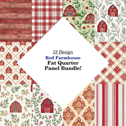 Red Farmhouse Fat Quarter Bundle