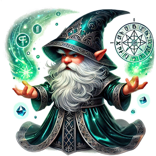 Wizard Gnomes Fabric Panel 18