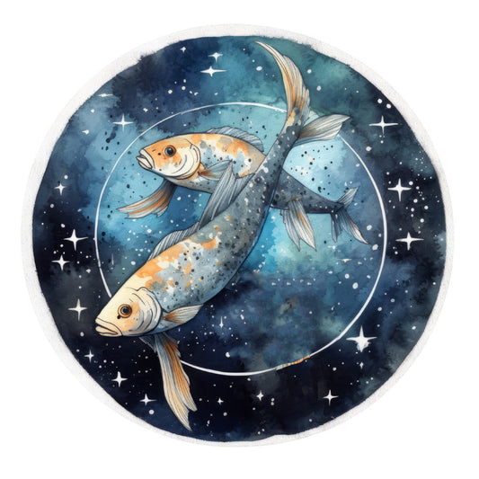 Round Zodiac Signs Fabric Panel 12