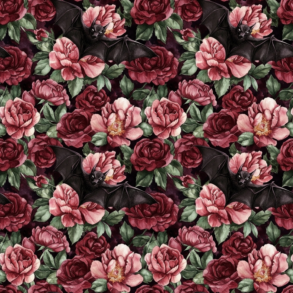 Daily Deal: Burgundy in October Pattern 14 Quilting Cotton Fabric - 45" x 2 Yards"