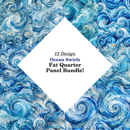 Ocean Swirls Fat Quarter Bundle