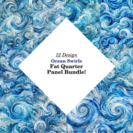 Ocean Swirls Fat Quarter Bundle