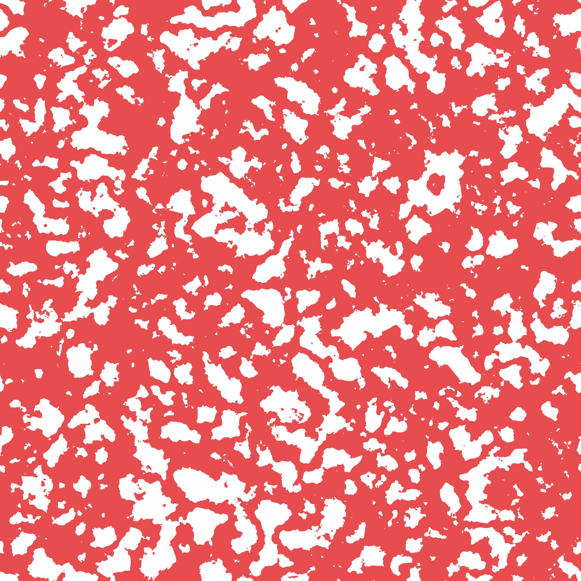 red, white, grunge pattern, distressed texture, abstract design, speckled, mottled, weathered look, vintage style, quilting cotton, fabric panel, crafting material, sewing supplies, coral red, textured surface, artistic pattern, contemporary design, modern fabric