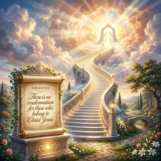 Romans 8:1 Fabric Panel 1