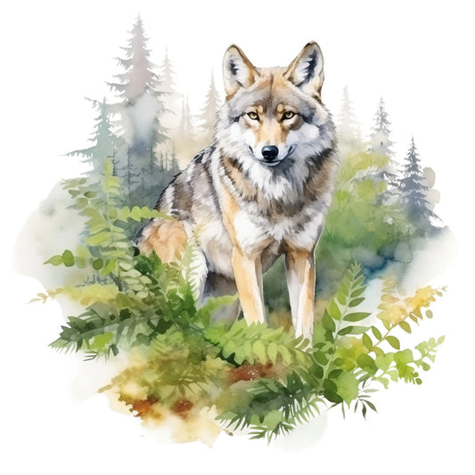 Wild Wolfs Fabric Panel 22