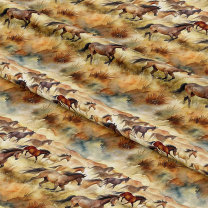 Wild Horses Pattern 1 Quilting Cotton Fabric