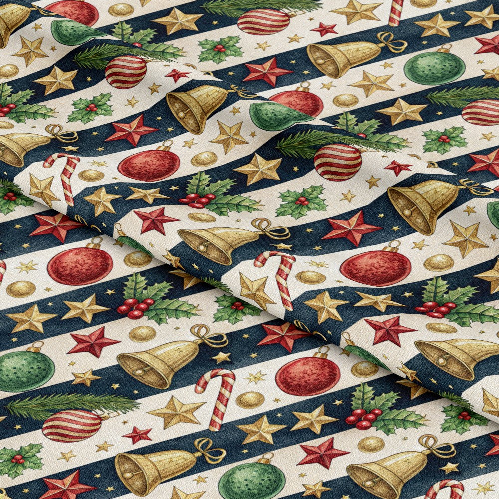 Christmas Ornaments Pattern 4 Quilting Cotton Fabric