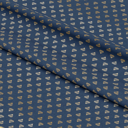 Navy and Gold Celebration Pattern 3 Quilting Cotton Fabric