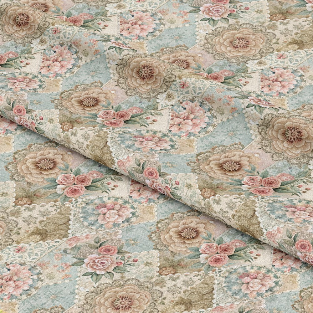 Spring Patchwork Pattern 24 Quilting Cotton Fabric