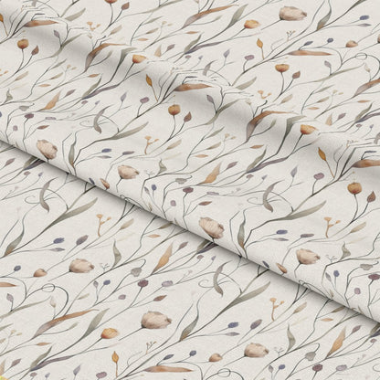 Handdrawn Meadow Wildflowers Pattern 2 Quilting Cotton Fabric