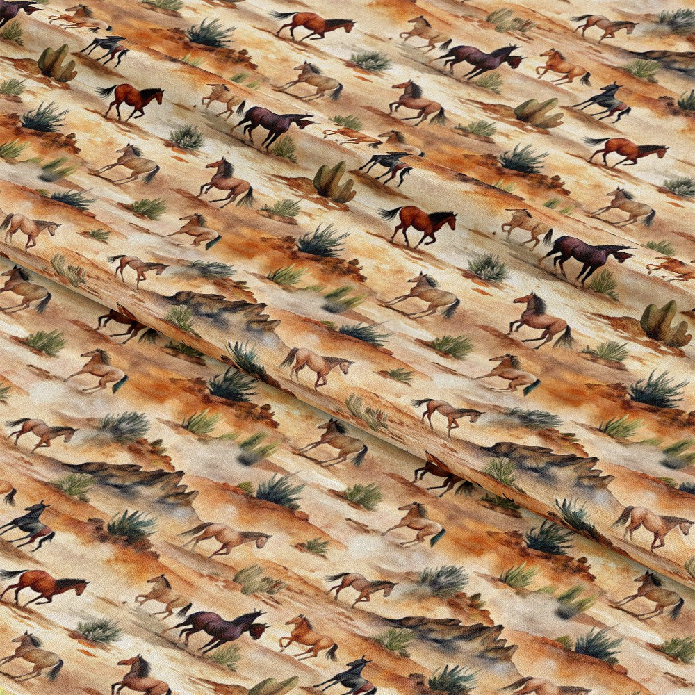 Wild Horses Pattern 13 Quilting Cotton Fabric