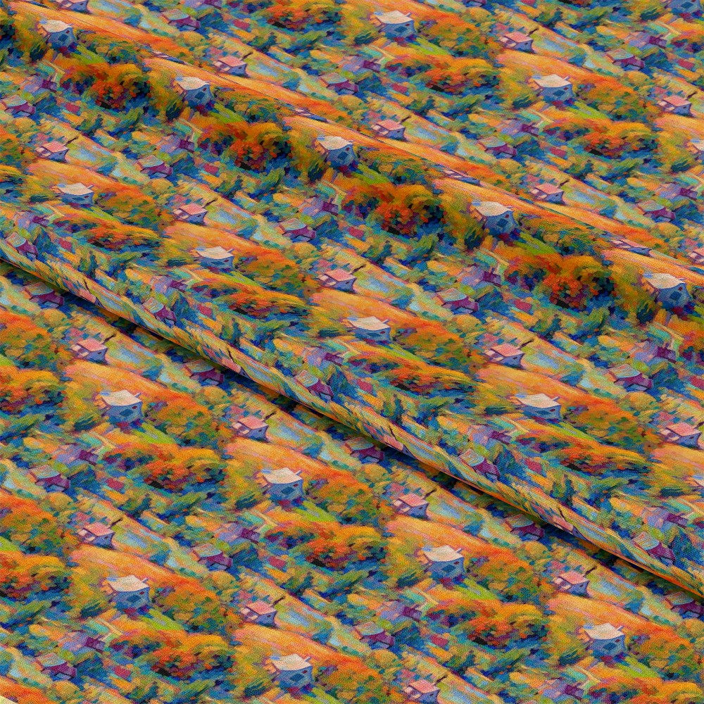 Monet Inspired Art Pattern 5 Quilting Cotton Fabric
