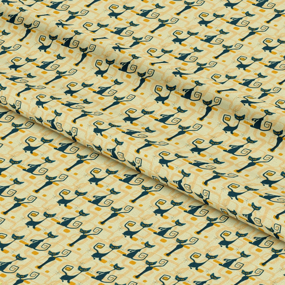 Atomic Kitty Pattern 9 Quilting Cotton Fabric