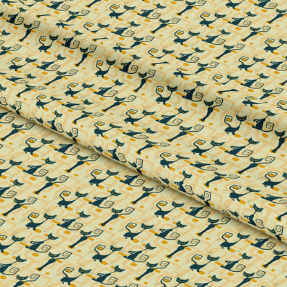Atomic Kitty Pattern 9 Quilting Cotton Fabric